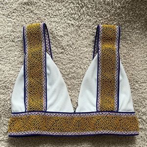 White Elysiian Bikini Top- M